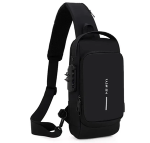 Multifunções <span class=keywords><strong>Anti</strong></span> Roubo USB Messenger Pack Homem Crossbody Cruz Corpo Viagem Sling Peito Sacos Pacote Bolsa de Ombro dos homens - Product Image 1