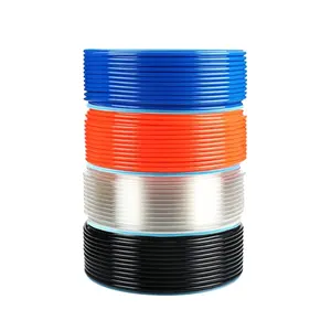 Tuyau en polyuréthane Pu Tube 10 12 14 16mm bleu blanc noir rouge Orange clair Transparent tuyau en polyuréthane 1/2 "tuyau d'air pneumatique