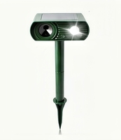 Répulsif pour animaux Répulsif pour chats et chiens à énergie solaire et rechargeable Dissuasion étanche pour animaux de jardin pour la cour de la ferme