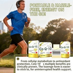 Bon prix, bandelettes de CoQ-10, soutient la santé cardiaque, la production d'énergie, améliore le métabolisme énergétique, compléments alimentaires - Product Image 3