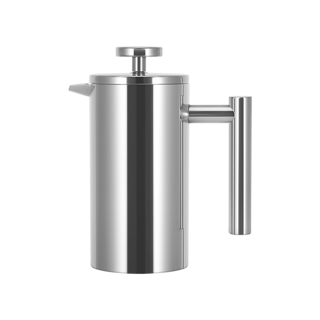 Hot Sale 350ml Portable Stainless Steel French Press Coffee Maker with Lid