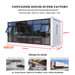 กรีซตู้คอนเทนเนอร์สำหรับบ้านพร้อมจัดส่งพร้อมห้องน้ำตกแต่งครบครันร้านกาแฟ - Product Image 2