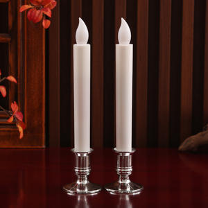 A-457 gros LED <span class=keywords><strong>bougie</strong></span> conique électrique sans fumée tête de <span class=keywords><strong>flamme</strong></span> <span class=keywords><strong>artificielle</strong></span> scintillante pilier de cire de paraffine pour la décoration de la maison - Product Image 1