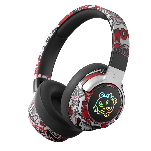 JL Chip True Wireless Earbuds New Chinese Style Graffiti Head-mounted for Bluetooth Ultra-long Battery Life Headphone for Gaming