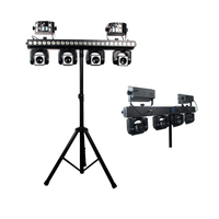 Barre en T Portable avec interrupteur au pied DJ éclairage LED Kit de système d'éclairage de barre de fête Derby laveuse tête mobile Led éclairage de scène