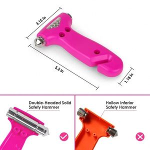 Martillo de Emergencia para Auto, Rompe Cristales, Accesorios de Seguridad para Interiores de Autocaravanas, Cortador de Cinturón de Seguridad, Herramienta de Impacto - Product Image 6
