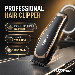 <span class=keywords><strong>Tondeuse</strong></span> à <span class=keywords><strong>cheveux</strong></span> sans fil KooFex Pro KF-6452 à longue autonomie, moteur rotatif haute vitesse 7500 tr/min - Product Image 5