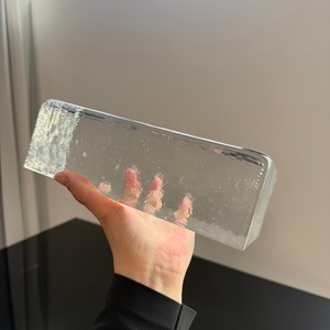 Bloques <span class=keywords><strong>de</strong></span> Vidrio Sólido Pulido Termofusible <span class=keywords><strong>de</strong></span> Fábrica 230*110*70mm Diseño Moderno para Muro Cortina, Sala <span class=keywords><strong>de</strong></span> Estar y Cocina - Product Image 6