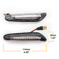 Feux de position latéraux dynamiques automatiques de LED pour BMW E81 E82 E88 E90 E91 E92 E93 E60 E61 E83 E84 ampoule d'indicateur d'écoulement de clignotant