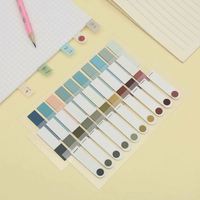 2 Estilos, 6 Paquetes de Etiquetas Adhesivas Transparentes e Impermeables de PET para Índice, Marcadores de Páginas, Notas Adhesivas, Clasificación de Archivos, Pegatinas para Planificador