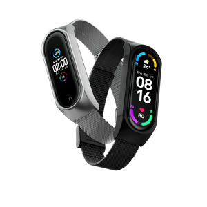 Bracelet en acier inoxydable milanais BEEFLYPOWER pour <span class=keywords><strong>Xiaomi</strong></span> <span class=keywords><strong>Mi</strong></span> <span class=keywords><strong>Band</strong></span> 3 4 <span class=keywords><strong>5</strong></span> 6 7 - Product Image 3