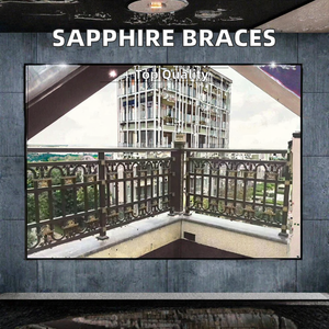 0.022/0.018 ceramico zaffiro Roth/MBT/bordo staffa indicatore di bellezza alla moda staffe ortodontiche fonte di metallo manuale - Product Image 2