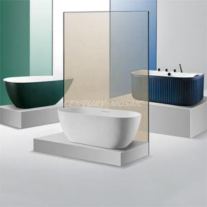 Centurymosaic Independiente Interior Moderno Piedra Artificial Baño Lujo <span class=keywords><strong>Roca</strong></span> Textura <span class=keywords><strong>Bañera</strong></span> para Apartamento y Hotel - Product Image 1