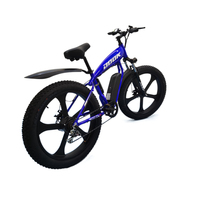 Vélo de montagne électrique 2026 500W 48V 10.4Ah 7 vitesses, pneus larges en alliage d'aluminium, batterie au lithium, moteur de moyeu avant, freins à disque mécaniques