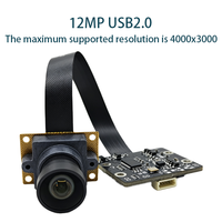 Module de caméra LLGCAM 12MP IMX577, résolution 4000x3000, USB2.0, reconnaissance faciale, plug-and-play, utilisation en intérieur