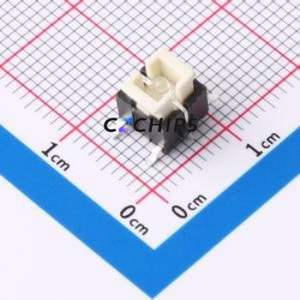 HX TS6672TP CL Tactile Switch SMD-4P,6x6mm Switch Single Pole Single Throw Square Button 2.5N Vertical Mount - Product Image 1