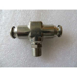 KQGT06-01 ข้อต่อทีไทป์สแตนเลส 1/4 นิ้ว G18 6 มม. ชิ้นส่วนนิวเมติก - Product Image 1
