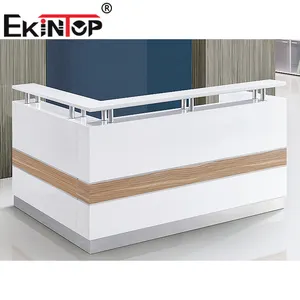 Ekintop novo design popular frente recepção mesa de escritório mesa made in China