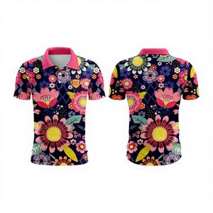 Camiseta de Manga Corta para Hombre, Diseño Personalizado al por Mayor, de Alta Calidad, Transpirable, Casual, Talla Grande, Estampado Floral, Corte Ajustado - Product Image 1