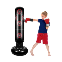 Colonne de fitness gonflable épaissie pour adultes enfants matériau PVC avec sable pour remplissage d'eau d'entraînement de sac de sable de boxe verticale