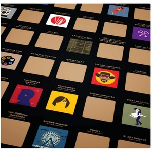Affiche à gratter Top 100 Films, autocollant mural réutilisable DIY pour décoration intérieure, design minimaliste en papier rectangulaire - Product Image 3