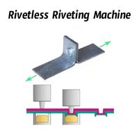Machine de rivetage sans rivets à haute vitesse air-huile pour la technologie de jonction de tôles