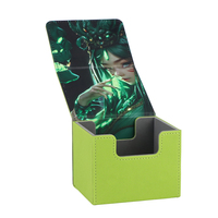 Boîte de rangement horizontale pour cartes à collectionner en PU, style tendance, avec système de fermeture magnétique, pour cartes Magic UG Premium – Offre Spéciale