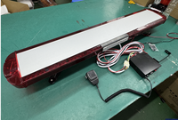 Lampu LED Bar Atap Kendaraan Darurat Berkualitas Tinggi untuk Ambulans EMS dengan Sirine dan Klakson Speaker, Lampu Peringatan Strobo LED