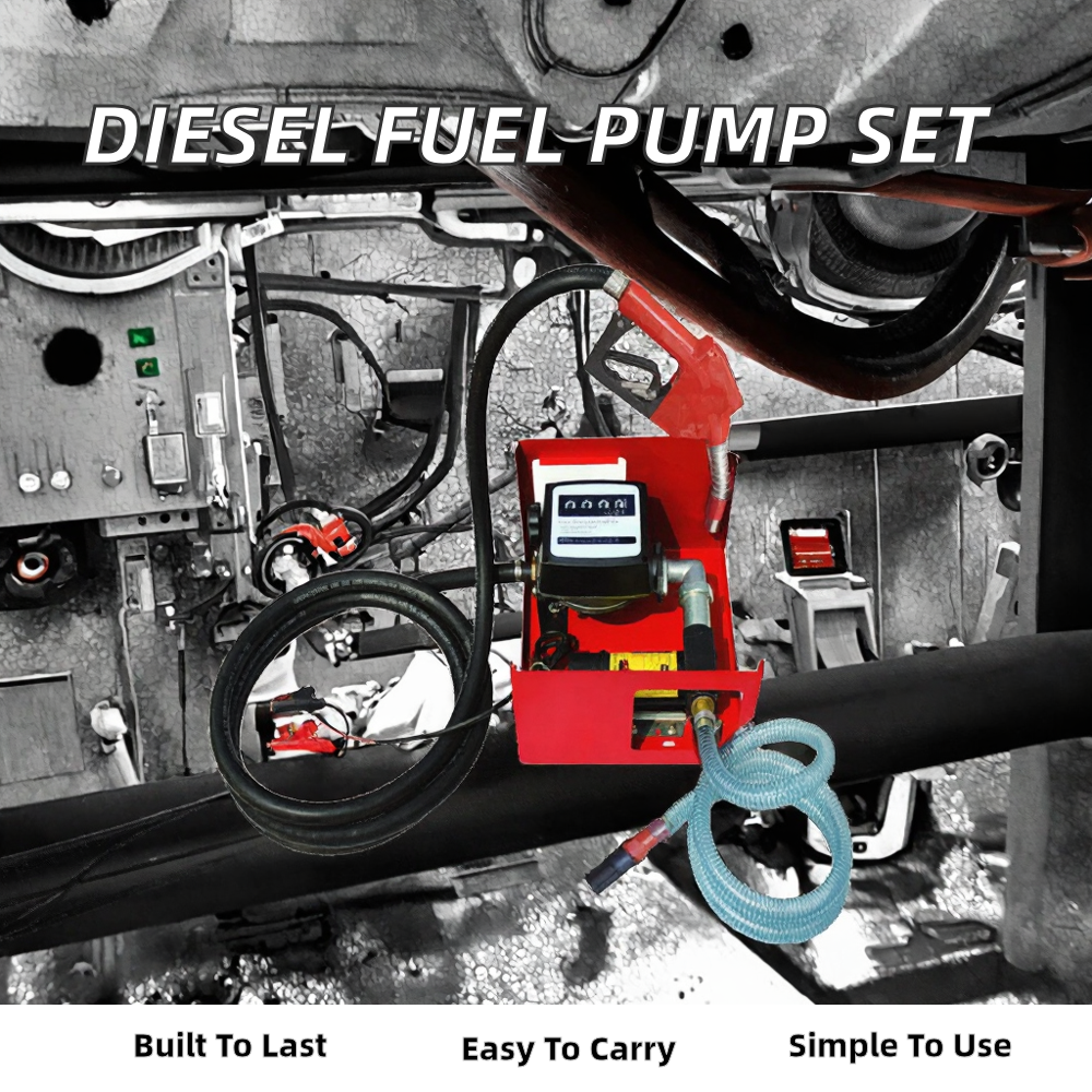 12V 24V DC Metering Diesel Fuel Transfer Pump Set with Digital Flow Meter Portable Oil Dispenser for Truck Farm Machinery OEM · image 2