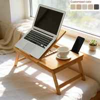 Table d'appoint pliable et réglable 2026 pour ordinateur portable avec porte-gobelet et fente pour téléphone, portable pour lit, canapé, maison et bureau