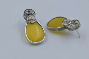 Nueva llegada última treanding hecho a mano de plata parecen pendientes de tuerca para niñas y mujeres - Product Image 3