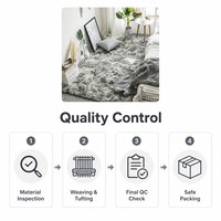 Tapis de sol épais à poils longs pour chambre à coucher, chevet, salon, chambre de fille, table basse – Nouveau modèle hiver