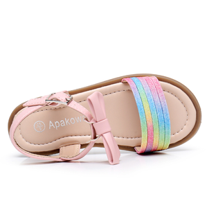 Sandales à nœuds pour filles, sandales à paillettes pour filles - Product Image 2