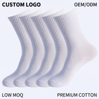 Chaussettes en coton personnalisées avec logo, vente en gros, OEM, ODM, faible MOQ, chaussettes en tricot de qualité supérieure, cadeau pour hommes, femmes, unisexe, directement de l'usine