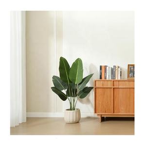 Decoración de plantas artificiales, Strelitzia artificial, plátano, palma, viajeros, pájaro del paraíso, palma para cafetería, decoración del hogar - Product Image 5