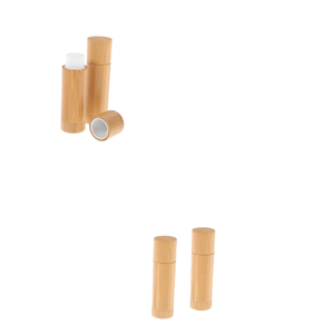 Emballage cosmétique en bambou, contenants vides pour baume à lèvres et rouge à lèvres, style luxueux écologique, logo personnalisé, 3ml/5ml, soie - Product Image 4