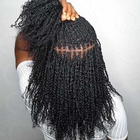 Harga Grosir Rambut Keriting Alami India untuk Ekstensi Kepang, Rambut Manusia Virgin Tanpa Proses, Mesin Double Weft