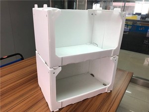 Bacs de rangement empilables pliables pour grand entrepôt Boîtes de cueillette empilables <span class=keywords><strong>Corex</strong></span> en plastique ondulé pour organisateur de commerce électronique - Product Image 3