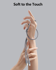 Cable de Datos USB C Personalizado, Superventas en Tiktok, 100W 5A, Cable de Carga Rápida, Ecológico, de Silicona, para Uso en Automóviles - Product Image 2