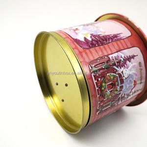 Offres Spéciales fabrication professionnelle vide mobile étain musique carrousel nouvelle boîte en fer blanc de noël avec couvercle nourriture fer blanc artisanat boîte-cadeau - Product Image 5