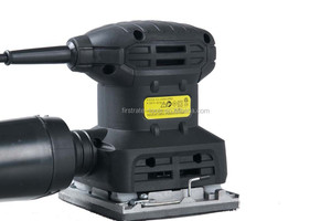 Ponceuse orbitale électrique mini carrée 250W 110mmx100mm avec boîte à poussière DIY, pince à ressort, double tension pour le bois - Product Image 2