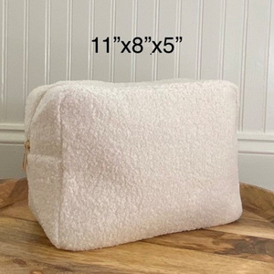 New cross-border teddy bear <b>plush</b> cosmetic bag, travel-friendly, portable, <b>large</b>-capacity toiletry bag, skincare product - Product Image 5