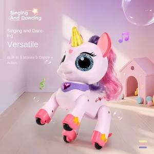 <span class=keywords><strong>Cheval</strong></span> gonflable en plastique pour enfants, <span class=keywords><strong>jouet</strong></span> télécommandé électrique, <span class=keywords><strong>cheval</strong></span> robot contrôlé par application, induction gravitationnelle, licorne magique - Product Image 4