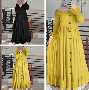 Abito Islamico da Preghiera per Donne Musulmane Arabe, Vestito Lungo alla Moda con Stile Abaya e Hijab, Prodotto da HANO - Product Image 5