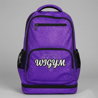 Mochila Personalizada para Animadoras |   Bolsas Brillantes para Animadoras con Logotipo de Diamantes de Imitación para Equipos y Clubes, Fabricante OEM