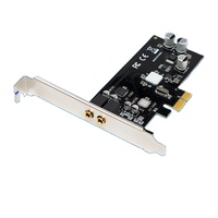 Carte audio interne ST116 PCIe X1 CM6646 monocanal HD pour jeux et streaming en direct avec réduction de bruit IA