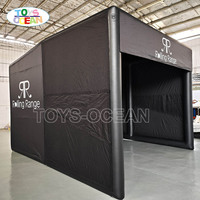 TOYS-OCEAN Tente de jeu gonflable en PVC de haute qualité sur mesure pour simulateur de golf avec support de projecteur et ventilateur intégré