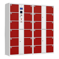 Casier de rangement intelligent multi-compartiments en acier laminé à froid avec reconnaissance faciale et code électronique