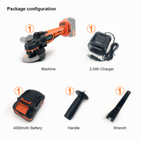 HARDEN 20V 0-3000/0-5000/0-8500Rpm Durable Li-ion Brushless Meuleuse d'angle électrique sans fil