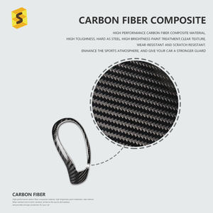 Levier de changement de vitesse intérieur de voiture, en Fiber de carbone, pour <span class=keywords><strong>Volvo</strong></span> S60 XC60 V40 <span class=keywords><strong>V60</strong></span> S80L - Product Image 4